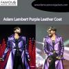 Photo for Adam Lambert Purple Leather Coat