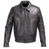 Photo for Mens Black Lambskin Leather Bomber Classic Fit Jacket FJ5