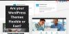 Photo for Are your WordPress Themes Flexible or Fast?
