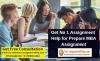 Photo for Get No 1 Assignment Help for Prepare MBA Assignment