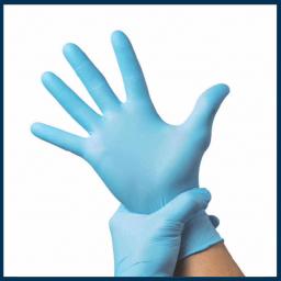 Photo for Blue Nitrile Medical Disposable Gloves - Anaheim