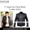 Photo for 17 Again Zac Efron Black Leather Jacket