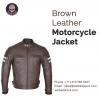 Photo for Brown Leather Motorcycle Jacket