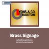 Photo for Brass Signage