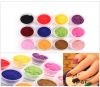 Photo for NEW 12 Color Velvet Flocking Powder For Velvet Manicure Nail Art Tips