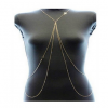 Photo for Fashion Designed Golden Cross Double Layer Waist Belly Body Chain Sexy Body Jewelry