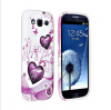 Photo for Heart TPU Gel Skin Case Cover for Samsung Galaxy S3 SIII i9300 Purple And Hot Pink