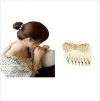 Photo for 2014 New Fashion Lady Girls Sweet Rhinestone Pearl Bow Hair Comb