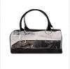 Photo for Women Fashion Jelly Beach Tote Bag Clear Bucket Satchel Handbag with Zipper Closure