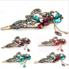 Photo for New Retro Lovely Elegant Crystal Rhinestone Flower Hair Clamp Clips