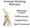 Photo for Article writing Company india