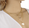 Photo for Hollow Peach Butterfly Paillette Multilayer Exquisite Sweater Chain Necklace