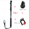 Photo for Extendable Telescopic Handheld Pole Arm Monopod + Tripod Adapter for GOPRO Hero 4/3+/3/2 Smartphone