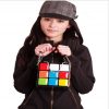Photo for Women Novel Colorful Magic Rubik Cube Style Bag PU Totes Purse Makeup Purse