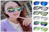 Photo for 2015 New Fashion Unisex Colorful Mirror Lens Rimmed Style Sunglasses For Summer Beach Holidays