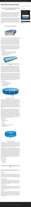 Photo for Best Above Ground Pools-Choose The Best Above Ground Pool