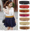 Photo for Women PU Leather Buckle Hollow Flower Wide Waist Belt Waistband