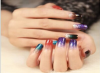 Photo for 12PCS New Flash Powder Gradient Full Cover Nail Polish Art Tip Stickers