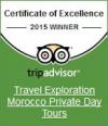 Photo for Trip Advisor Awards Travel Exploration Morocco 2015 Certificate of Excellence